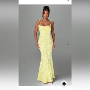 Babyboo WHITNEY MAXI DRESS - LEMON
